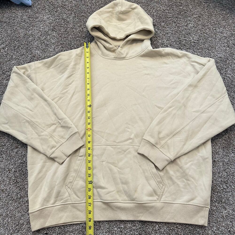 ABERCROMBIE & FITCH Men's Essential Popover Hoodie Size XXL In Cream - Picture 8 of 9